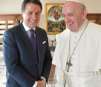 Pope Francis meets PM Giuseppe Conte